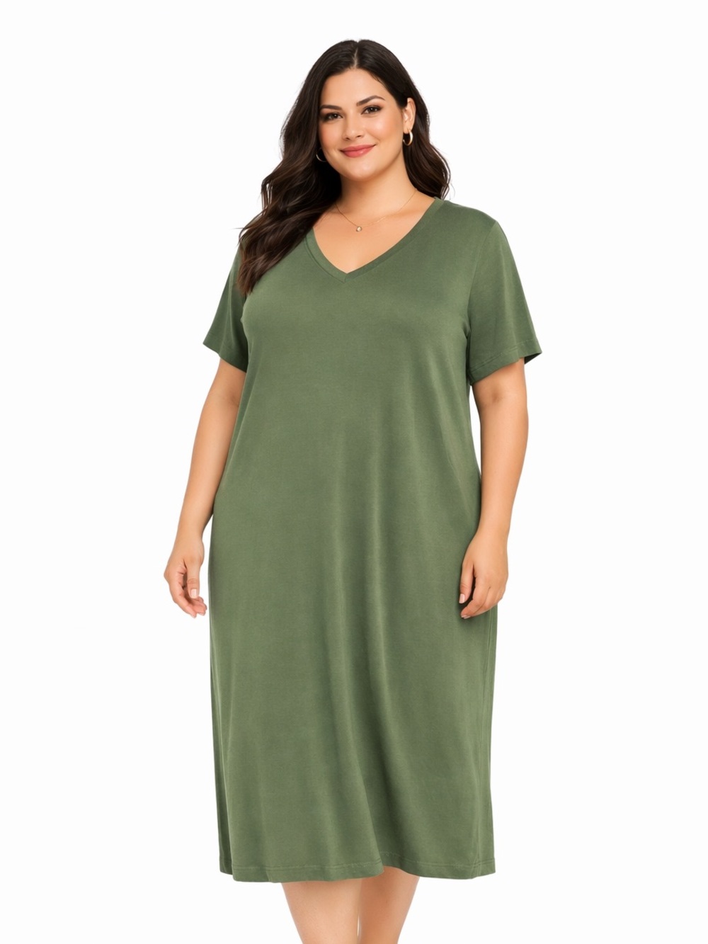 5/$25 Joe Fresh Midi T-Shirt Dress Fits Size 2X
